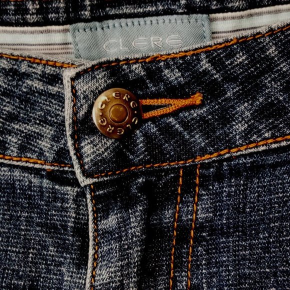 Clere Jeans Wm's 16 Straight Leg Bootcut Cotton Blend Stretch Med-Dk wash VGC - Picture 5 of 9